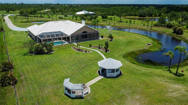17400 White Water Ct, Punta Gorda, FL 33982 - aerial view of property and surrounding area with a large body of water