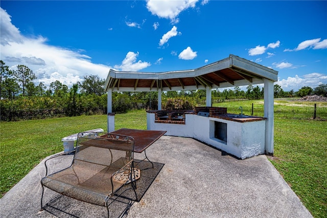 17400 White Water Ct, Punta Gorda, FL 33982 - view of patio featuring a gazebo