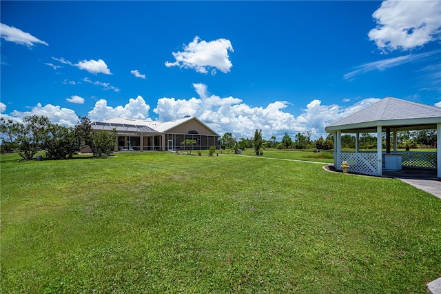 17400 White Water Ct, Punta Gorda, FL 33982 - view of grassy yard featuring a gazebo