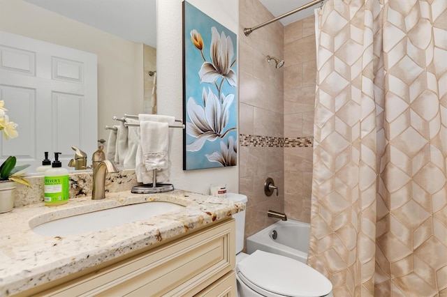 3138 Darius Ave, North Port, FL 34288 - full bathroom featuring vanity, shower / tub combo, and toilet