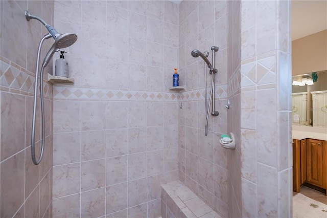 2387 Nuremberg Blvd, Punta Gorda, FL 33983 - bathroom featuring vanity and a tile shower