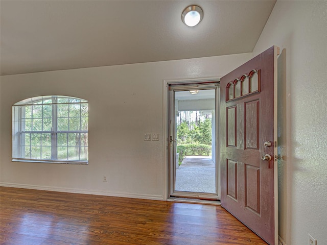 4609 Jaslo Ave, North Port, FL 34286 - foyer entrance with wood finished floors and baseboards