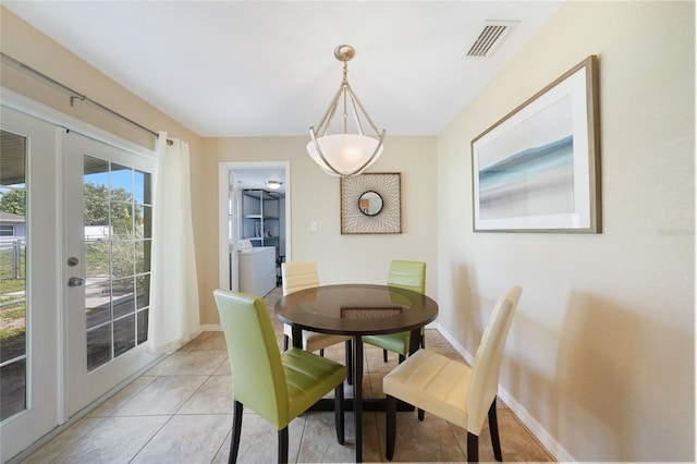 3171 Highlands Rd, Punta Gorda, FL 33983 - dining area with light tile patterned floors and baseboards