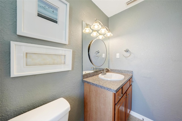 3171 Highlands Rd, Punta Gorda, FL 33983 - half bathroom with vanity and toilet