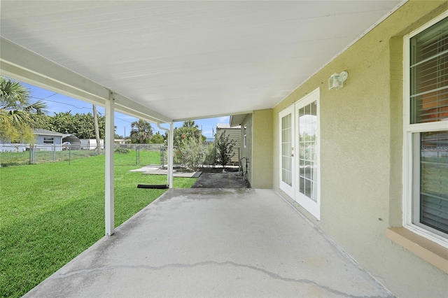 3171 Highlands Rd, Punta Gorda, FL 33983 - view of patio / terrace featuring french doors