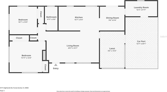 3171 Highlands Rd, Punta Gorda, FL 33983 - view of room layout