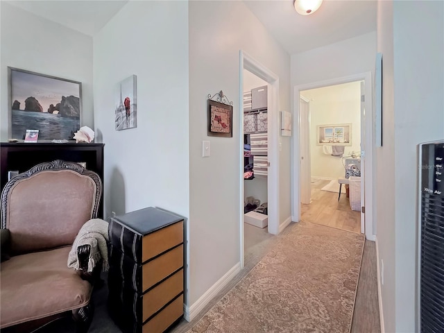 7292 Mikasa Dr, Punta Gorda, FL 33950 - corridor with baseboards and a heating unit