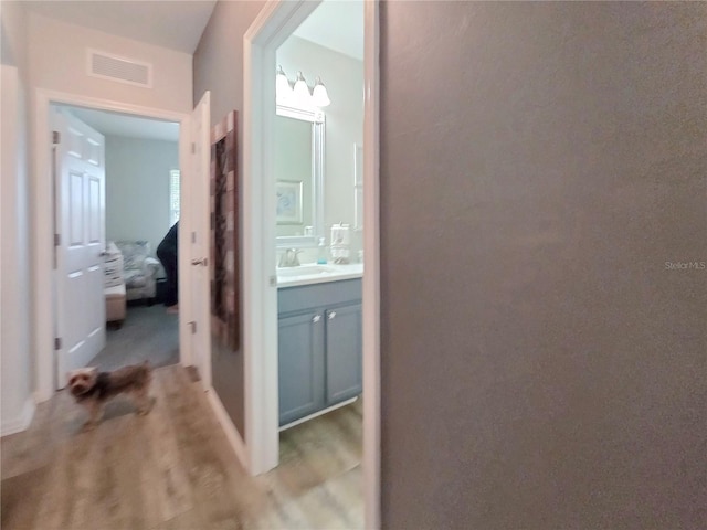7292 Mikasa Dr, Punta Gorda, FL 33950 - corridor with a sink