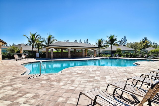 7292 Mikasa Dr, Punta Gorda, FL 33950 - community pool with a patio and a gazebo