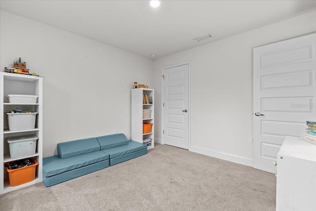5436 Jessamine Ave, North Port, FL 34291 - living area with carpet flooring and baseboards