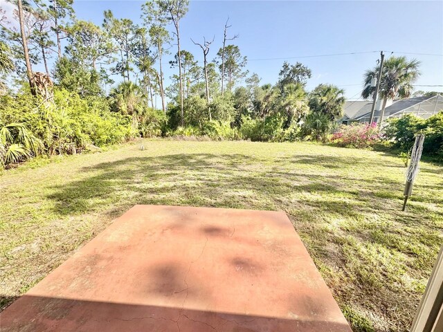 18335 Oxford Ave, Port Charlotte, FL 33948 - view of grassy yard with a patio