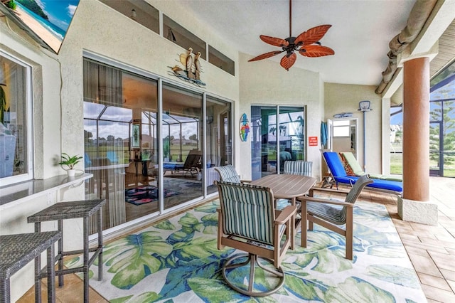 1499 Nuremberg Blvd, Punta Gorda, FL 33983 - view of patio with ceiling fan