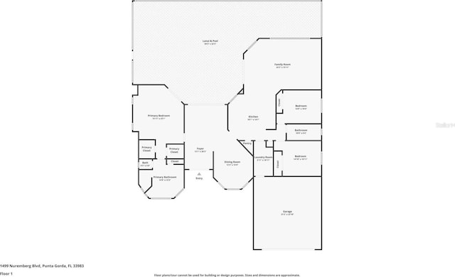 1499 Nuremberg Blvd, Punta Gorda, FL 33983 - floor plan / room layout