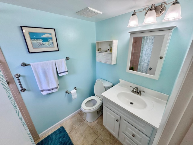 1515 Forrest Nelson Blvd Unit D102, Port Charlotte, FL 33952 - full bath featuring toilet, vanity, tile patterned floors, baseboards, and a shower with curtain