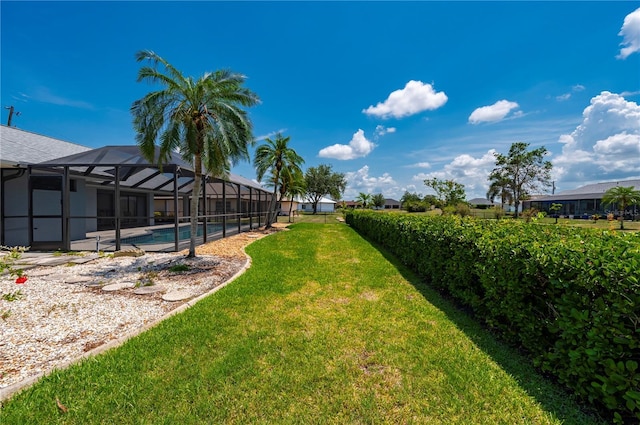 25371 Paladin Ln, Punta Gorda, FL 33983 - view of green lawn with glass enclosure