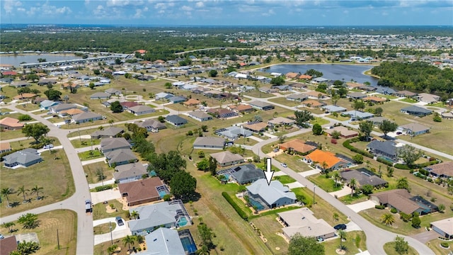 25371 Paladin Ln, Punta Gorda, FL 33983 - aerial view of property and surrounding area with a large body of water and nearby suburban area