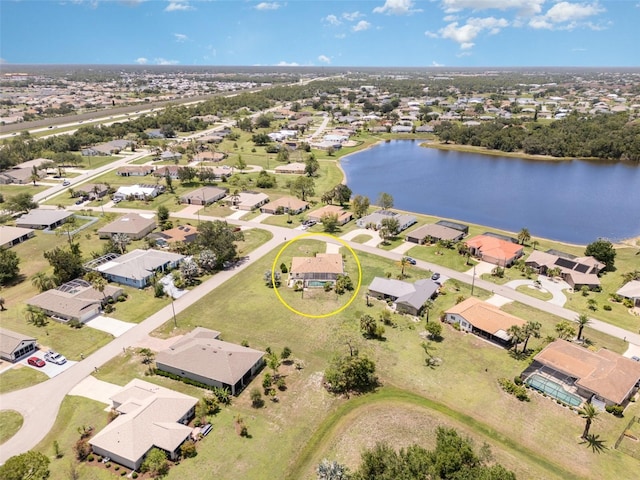 1472 Oriel Ct, Punta Gorda, FL 33983 - aerial perspective of suburban area featuring a large body of water