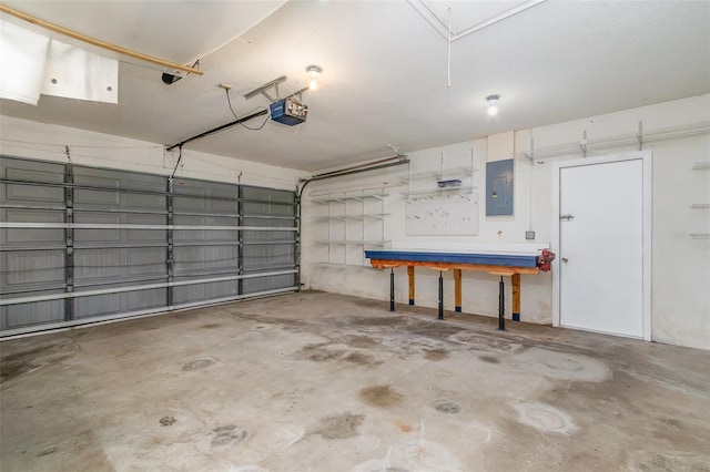 1472 Oriel Ct, Punta Gorda, FL 33983 - garage with electric panel and a garage door opener