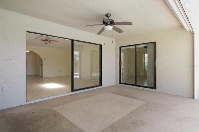 1472 Oriel Ct, Punta Gorda, FL 33983 - view of patio / terrace featuring a ceiling fan