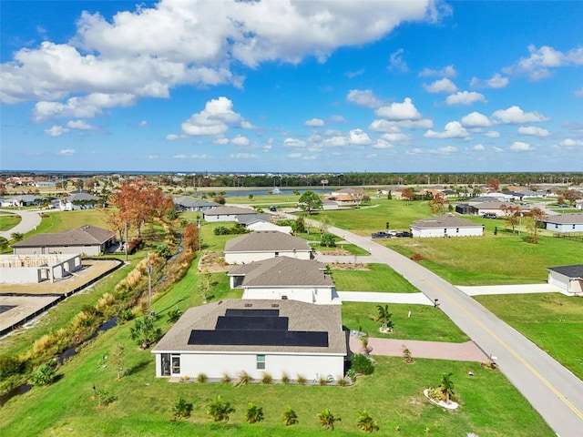 aerial view of residential area