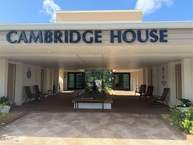 21260 Brinson Ave Unit 110, Port Charlotte, FL 33952 - view of patio / terrace featuring french doors