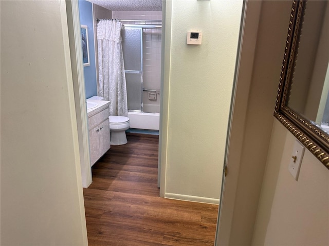 21260 Brinson Ave Unit 110, Port Charlotte, FL 33952 - hall with dark wood finished floors