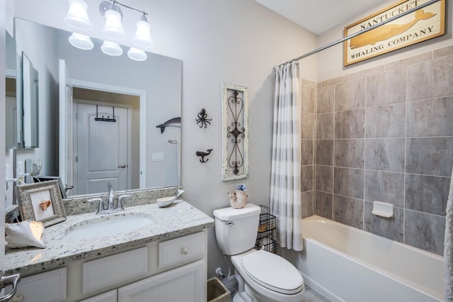 43249 Treadway Dr, Punta Gorda, FL 33982 - full bath featuring toilet, vanity, and shower / bath combo