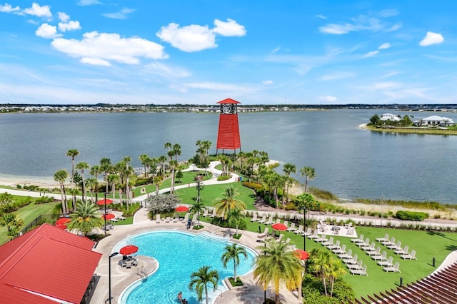 43249 Treadway Dr, Punta Gorda, FL 33982 - aerial view of a large body of water and a pool