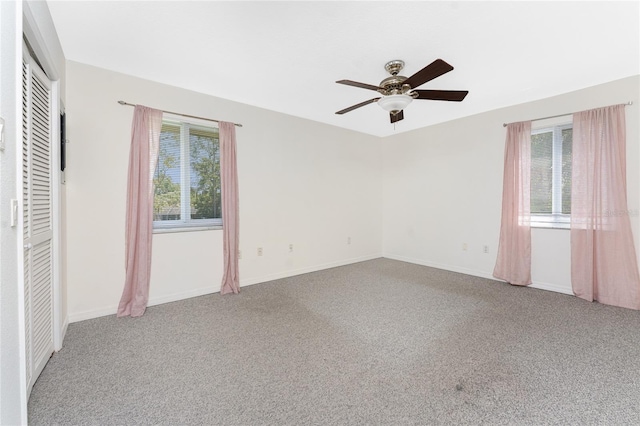 22481 Westchester Blvd Unit B47, Punta Gorda, FL 33980 - unfurnished bedroom featuring carpet floors, baseboards, and ceiling fan