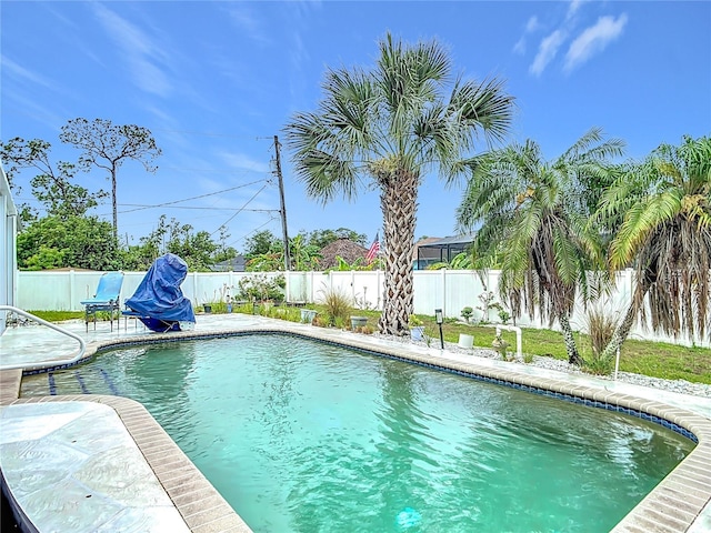 1007 Comstock St, Port Charlotte, FL 33952 - view of pool with a fenced backyard and a patio area
