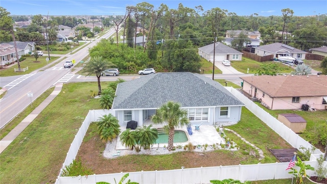 1007 Comstock St, Port Charlotte, FL 33952 - aerial view of residential area featuring a pool area