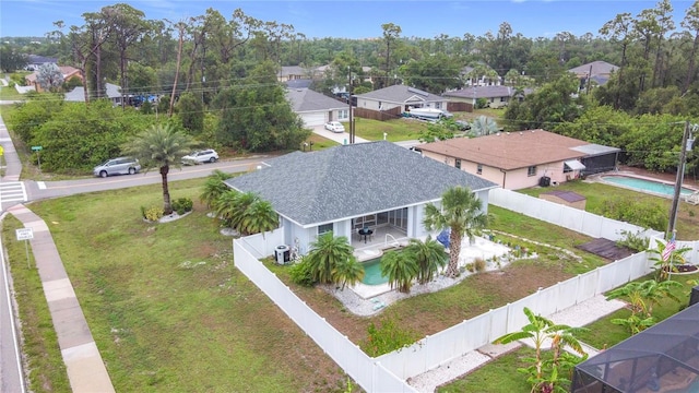 1007 Comstock St, Port Charlotte, FL 33952 - aerial view of residential area featuring a pool