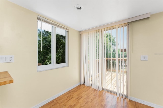 22481 Westchester Blvd Unit B48, Punta Gorda, FL 33980 - unfurnished room featuring baseboards and wood finished floors
