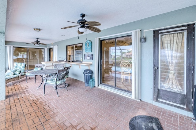 2160 Aqui Esta Dr, Punta Gorda, FL 33950 - view of patio with a ceiling fan