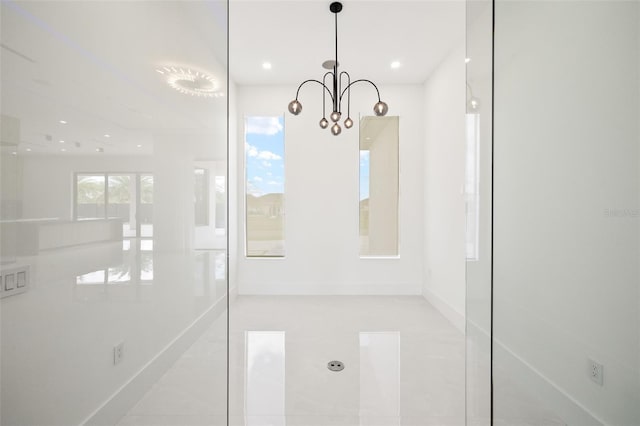 1108 SW 24th St, Cape Coral, FL 33991 - detailed view of baseboards, a chandelier, and recessed lighting