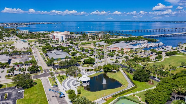 1801 Los Alamos Dr, Punta Gorda, FL 33950 - aerial view of a large body of water and a notable bridge