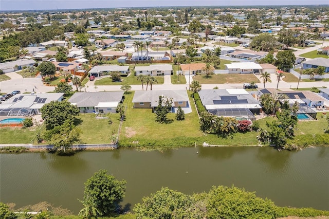 444 Edgewood Rd, Venice, FL 34293 - aerial perspective of suburban area featuring a large body of water