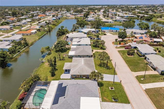 444 Edgewood Rd, Venice, FL 34293 - aerial perspective of suburban area with a large body of water