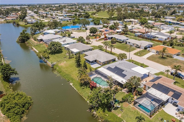 444 Edgewood Rd, Venice, FL 34293 - aerial perspective of suburban area featuring a large body of water