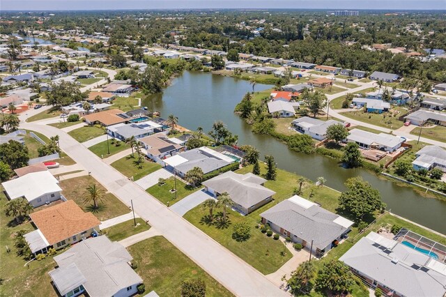 444 Edgewood Rd, Venice, FL 34293 - aerial perspective of suburban area with a nearby body of water