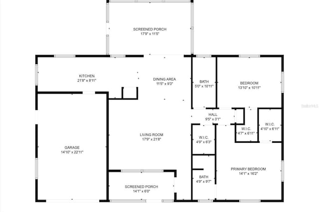 444 Edgewood Rd, Venice, FL 34293 - view of property floor plan