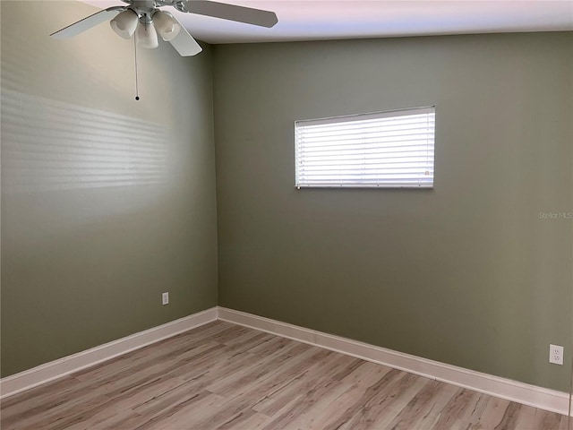 3300 Loveland Blvd Unit 602, Punta Gorda, FL 33980 - unfurnished room with a ceiling fan and light wood-style floors