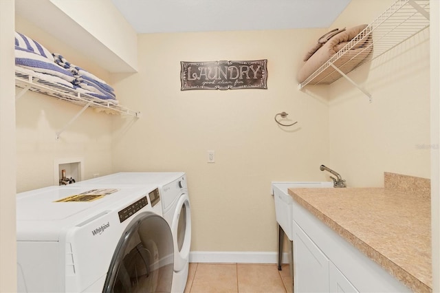 7280 Muncey Rd, North Port, FL 34291 - laundry room with washing machine and clothes dryer and light tile patterned floors