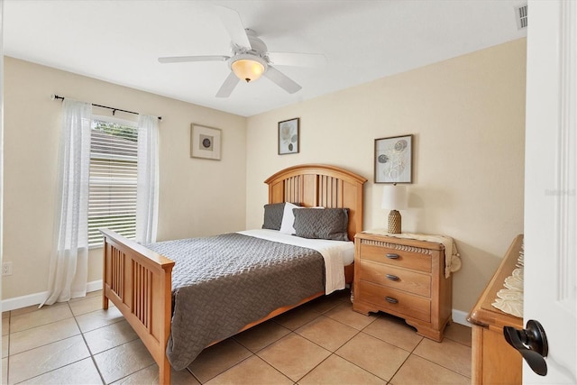 7280 Muncey Rd, North Port, FL 34291 - bedroom featuring light tile patterned flooring and ceiling fan