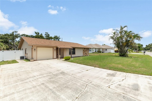 3242 Nocturne Rd, Venice, FL 34293 - single story home with a garage, a gate, and driveway