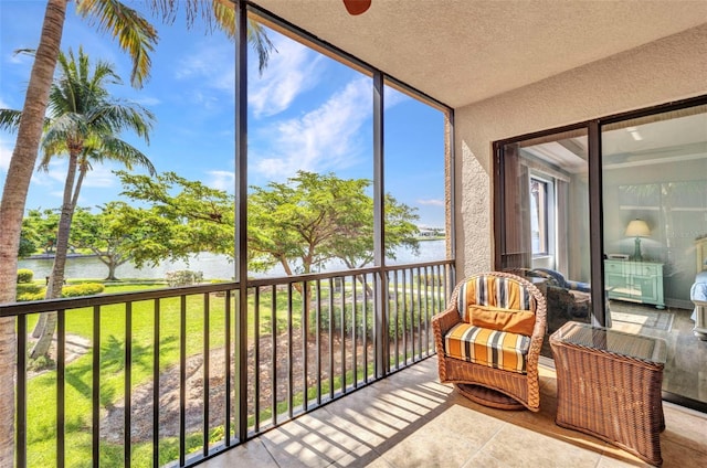 90 Vivante Blvd Unit 202, Punta Gorda, FL 33950 - sunroom featuring a water view