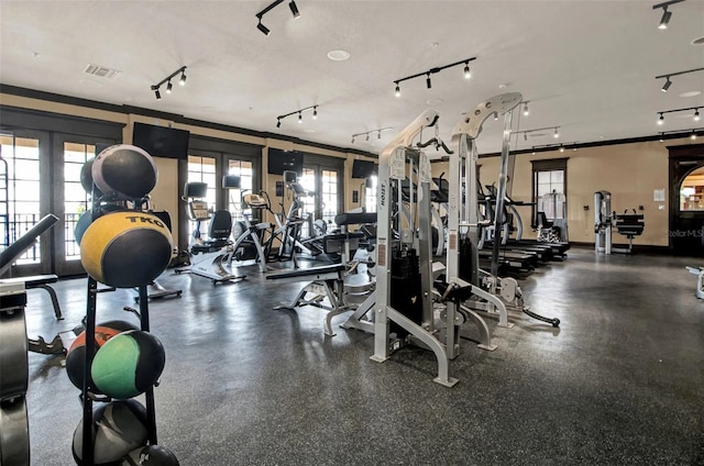 90 Vivante Blvd Unit 202, Punta Gorda, FL 33950 - gym featuring french doors