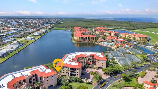 90 Vivante Blvd Unit 202, Punta Gorda, FL 33950 - drone / aerial view of apartment complex and a large body of water