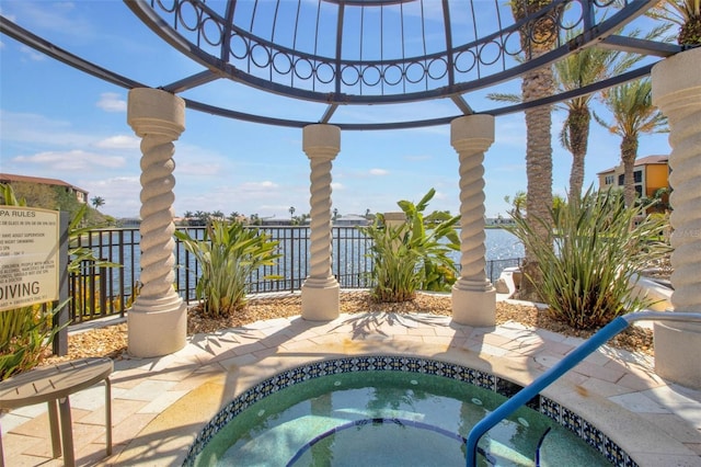 90 Vivante Blvd Unit 202, Punta Gorda, FL 33950 - view of swimming pool with a hot tub