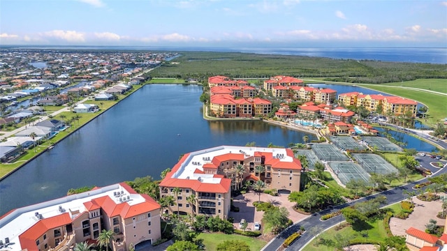 90 Vivante Blvd Unit 202, Punta Gorda, FL 33950 - drone / aerial view of a large body of water and apartment complex / building